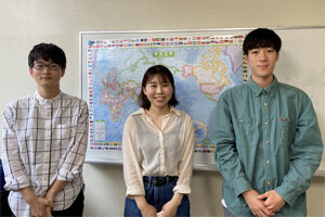 大学院グローバル・エリアスタディーズプログラムの福原玲於茄さん、横山友輝さん、国際学部の菊地翔さんが国際人道法の世界大会に出場します