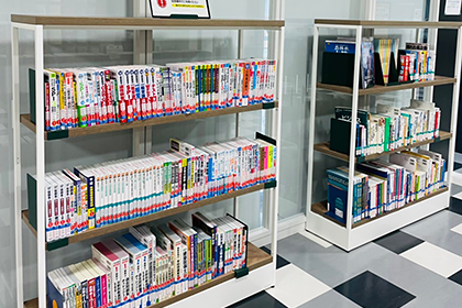 学生プラザ内 就職関連図書コーナー