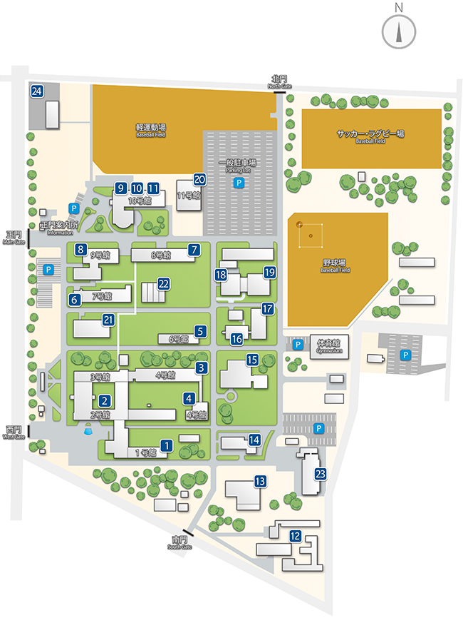 キャンパスマップ 宇都宮大学