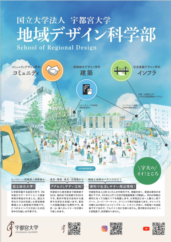 地域デザイン科学部パンフレットの表紙