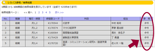 シラバス検索